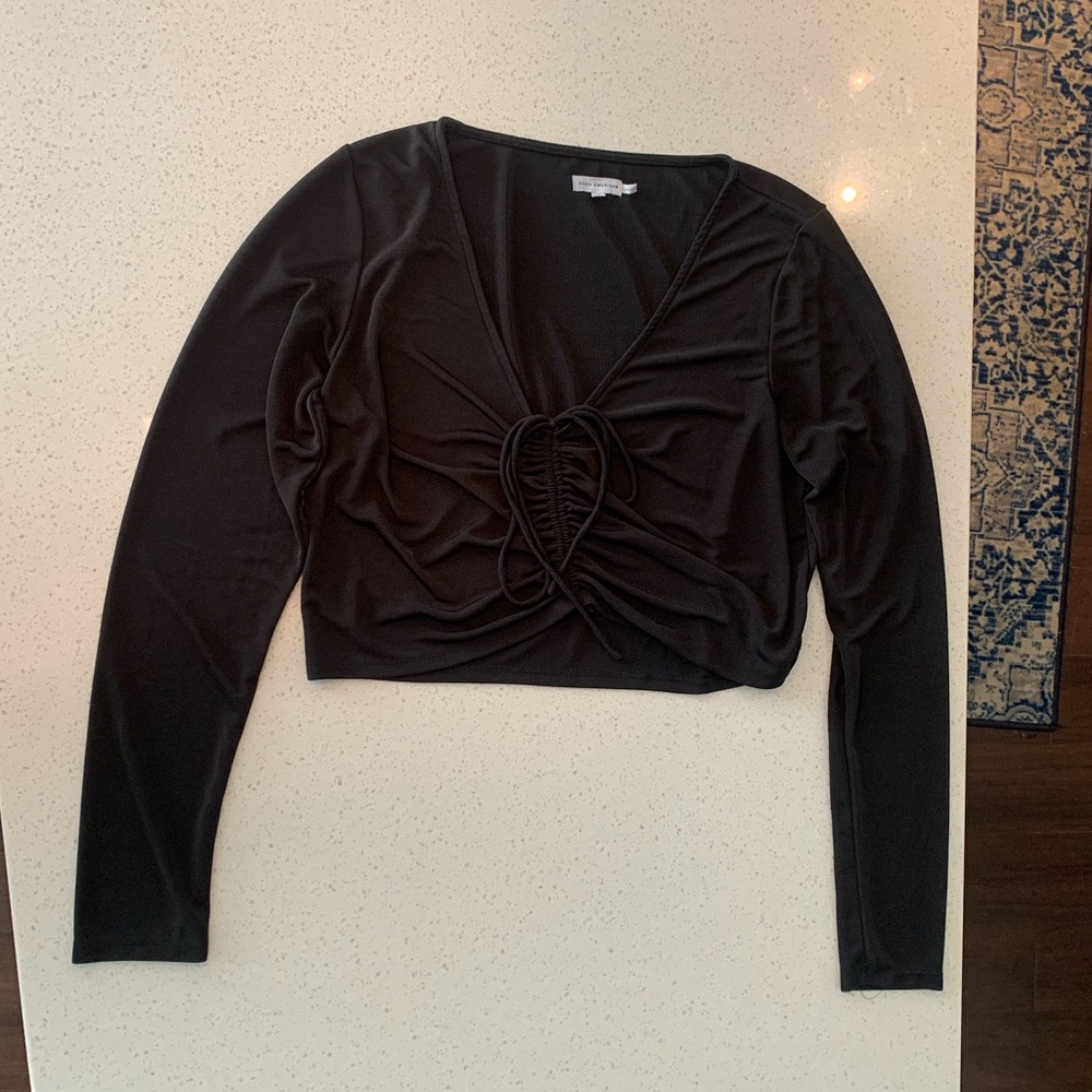 Good American Ruched Crop Top - Picture 4 of 8